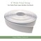 Jejavu 2 Wide x 20 Vinyl Strapping for Patio Chairs Vinyl Repair Roll for Lawn and Outdoor Furniture Make Your Own Replacement Straps Includes 20 Free Fasteners White