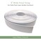 Jejavu 2 Wide x 20 Vinyl Strapping for Patio Chairs Vinyl Repair Roll for Lawn and Outdoor Furniture Make Your Own Replacement Straps Includes 20 Free Fasteners White