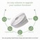 Jejavu 2 Wide x 20 Vinyl Strapping for Patio Chairs Vinyl Repair Roll for Lawn and Outdoor Furniture Make Your Own Replacement Straps Includes 20 Free Fasteners White