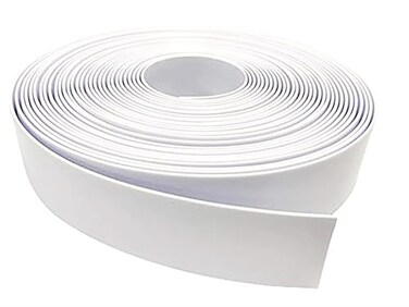 Jejavu 2 Wide x 20 Vinyl Strapping for Patio Chairs Vinyl Repair Roll for Lawn and Outdoor Furniture Make Your Own Replacement Straps Includes 20 Free Fasteners White