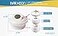 MAKHOON 34 Directional Flow Eyeball Inlet Jet for Compatible with Hayward SP1419D with 112 MIP Threa White Opening Hydrostream Return Jet Replacement Part6 Pack