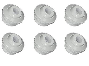 MAKHOON 34 Directional Flow Eyeball Inlet Jet for Compatible with Hayward SP1419D with 112 MIP Threa White Opening Hydrostream Return Jet Replacement Part6 Pack