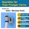 Nsxc 2Pcs Swimming Pool Pipe Holders Above Ground Plunger Valves Bracket Pool Accessories Designed to Fit On Bestway Intex Hecht and Other Major Pool Brands