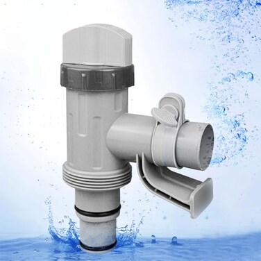 Hooaim Plunger Valve with Holder for Above Ground Pools Pool Hose Adapter Replacement Parts Compatible with Bestway Coleman Pool Filter Pump 1 Pack