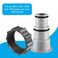 Tooetoy 4 Pack Hose Adapter A with Collar Replacement Part for Intex Above Ground Pools Ideal for Threaded Connection PumpConverts 15 125 Hoses