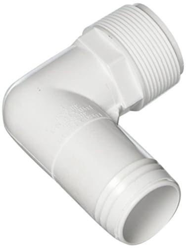 Waterway Plastics 806105083791 Ell 1 12 mpt X 1 12 Hose Barb