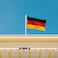 ASUNO Germany Flag 3 5 Feet Polyester German National Banner with 2 Brass Grommets Double Side Vivid Color Fade Resistant for Outside Garden Lawn Patio