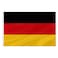 ASUNO Germany Flag 3 5 Feet Polyester German National Banner with 2 Brass Grommets Double Side Vivid Color Fade Resistant for Outside Garden Lawn Patio