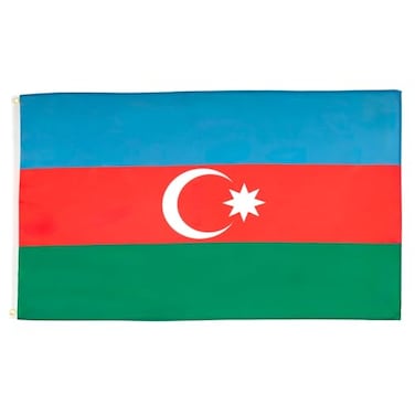 AZ FLAG Azerbaijan Flag 3x5 Ft Light Polyester Azerbaijani Banner with Two Brass Eyelets Fade Resistant Vivid Colors 3 x 5 Feet 150x90 Cm