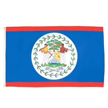 AZ FLAG Belize Flag 3x5 Ft Light Polyester Belizean Banner with Two Brass Eyelets Fade Resistant Vivid Colors 3 x 5 Feet 150x90 Cm