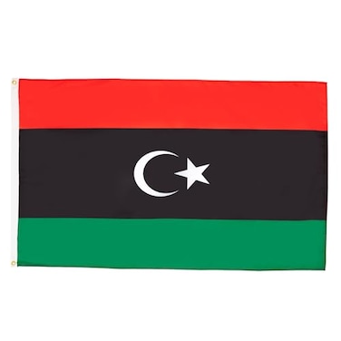 AZ FLAG Libya Flag 3x5 Ft Light Polyester Libyan Banner with Two Brass Eyelets Fade Resistant Vivid Colors 3 x 5 Feet 150x90 Cm