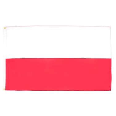 AZ FLAG Poland Flag 2x3 Ft Light Polyester Polish Banner with Two Brass Eyelets Fade Resistant Vivid Colors 2 x 3 Feet 90x60 Cm