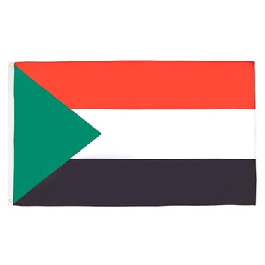 AZ FLAG Sudan Flag 2x3 Ft 100D Polyester Sudanese Banner with Two Metal Grommets Fade Resistant Vivid Colors 2 x 3 Feet 90x60 Cm