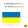 AZ FLAG Ukraine Flag 2x3 Ft Light Polyester Ukrainian Banner with Two Brass Eyelets Fade Resistant Vivid Colors 2 x 3 Feet 90x60 Cm
