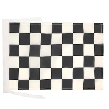 AZ FLAG Checkered Black and white Flag 18 x 12 cords Car race SMALL flags 30 x 45cm Banner 18x12 in