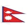 AZ FLAG Nepal Flag 18 x 12 cords Nepalese SMALL flags 30 x 45cm Banner 18x12 in
