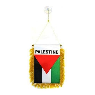 AZ FLAG Palestine mini Banner 6 x 4 Palestinian PENNANT 15 x 10 cm mini Banners 4x6 inch suction cup hanger