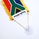 CANTENDO 2 Pack South Africa Window Hanging FlagMini South African people Car Flag with Pole Tassel Suction Cup Rearview Mirror Decoration3x5 Inch