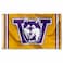 College Flags Banners Co Washington UW Huskies Vintage Retro Throwback 3x5 Banner Flag