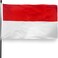 DANF FLAG DANF Indonesia Flag 3x5 Ft Thick Polyester Fade Resistant Brass Grommets Canvas HeaderDouble Sided Indonesian National Flags 3x5 Feet