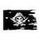 FLAGLINK Dead Mans Chest Skull Bones Jolly Roger Flag 3X48Fts Crossbone Pirate Banner Creepy Ragged