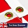 G128 UK United Kingdom Flag 3x5 Ft LiteWeave Series Printed 100D Polyester Country Flag Vibrant Colors Brass Grommets