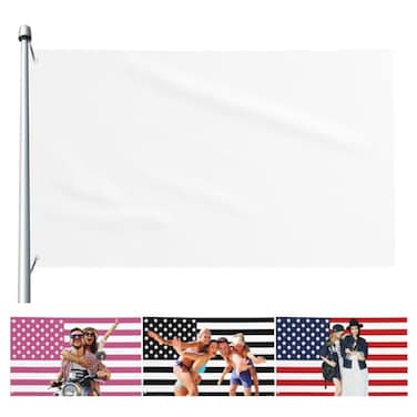 Jixoria Custom Flag 3x5 FT Personalize with Photo Text Logo Name Flags Customized Banner for Outdoor Indoor Decoration 1PC Blank Flag