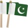 TSMD Pakistan Stick Flag Pakistani Small Mini Hand Held Flags5x8 Inch12 Pack