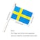 TSMD Sweden Stick Flag Swedish Small Mini Hand Held Flags5x8 Inch12 Pack