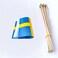 TSMD Sweden Stick Flag Swedish Small Mini Hand Held Flags5x8 Inch12 Pack