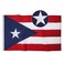 SYII Puerto Rico Flag 6x10 FT Embroidered Star and Double Stitched Sewn Stripes with 2 Brass Grommets Durable Polyester Puerto Rican Flags Outdoor Banner