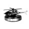 NICEADA Car Air Freshener Helicopter Solar Energy Rotating Aromatherapy Aviation Al Alloy Diffuser Interior Decoration Accessories Diffuser for Car and Home Silver