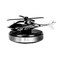 NICEADA Car Air Freshener Helicopter Solar Energy Rotating Aromatherapy Aviation Al Alloy Diffuser Interior Decoration Accessories Diffuser for Car and Home Silver