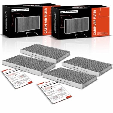 A-Premium APremium 4PC Cabin Air Filter with Activated Carbon Compatible with Kia Sorento 20032009 Replace 971333E260 971333E270