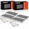 A-Premium APremium 4PC Cabin Air Filter with Activated Carbon Compatible with Kia Sorento 20032009 Replace 971333E260 971333E270