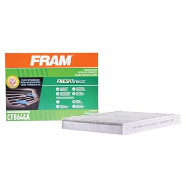 Fram FRAM Fresh Breeze Cabin Air Filter Replacement for Car Passenger Compartment wArm and Hammer Baking Soda Easy Install CF8644A for Select Volkswagen and Audi Vehicles white 1 Count Pack of 1