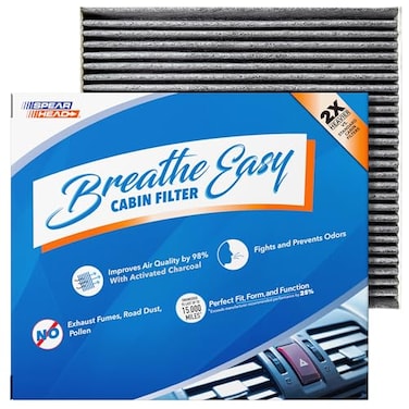 SPEARHEAD Spearhead Odor Defense Breathe Easy AC Heater Cabin Filter Fits Select 20032025 AcuraHonda Like OEM Up to 25 Longer Lasting wActivated Carbon BE134