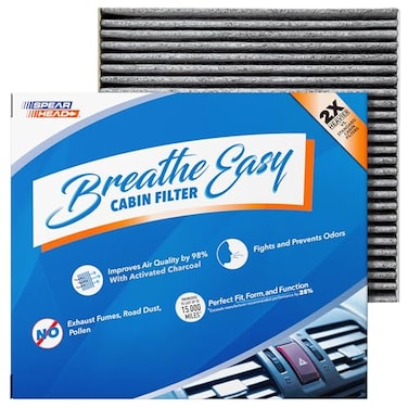 SPEARHEAD Spearhead Odor Defense Breathe Easy AC Heater Cabin Filter Fits Select 20092025 AcuraHonda Like OEM Up to 25 Longer Lasting wActivated Carbon BE182