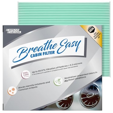 SPEARHEAD Spearhead HEPA Breathe Easy Cabin Filter Up to 9997 Filtration of 03 Micron Particles wNo Airflow Reduction BE775H