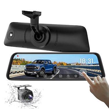 AUTO-VOX 9351080P OEM Rear View Mirror Camera Recording Wide View Back Up Camera for Cars Smart Full Touch Screen Stream Media Backup Camera with Super Night Vision for TrucksVans SUVS AUTOVOX T9