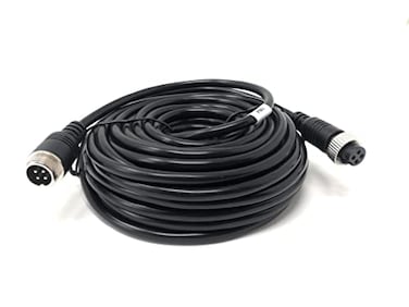 AccuGPS Vehicle Dash Cam 4pin Video Extension Cord 30ft with Aeronautic Adapter for Backup Camera and AI Video Systems Car Accessories Compatible with RVs Cars Trucks and Wireless Dash Cams