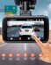 YEECORE 4K Dash Cam Builtin WiFi GPS Touch Screen Car Camera 24Hr Parking Monitor Loop Recording Dash Camera for Cars with App Control HDR GSensor Support 256GB Max