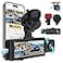 Milerong 3 Channel 4K Dash Cam Front Rear and Inside with 5G WiFi APP Control 4K25K1080P1080P Dashcam for Car Dash Camera with 64GB Card 24H Parking Monitor Night Vision Loop Recording GSensor