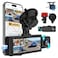 Milerong 3 Channel 4K Dash Cam Front Rear and Inside with 5G WiFi APP Control 4K25K1080P1080P Dashcam for Car Dash Camera with 64GB Card 24H Parking Monitor Night Vision Loop Recording GSensor