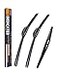 FAPIUO Replacement for Honda Element 20032009Nissan Cube 20092014 Silent Wipers Front and Rear Windshield Wipers 202012 Full Blade Set 3 Pack