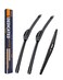 FAPIUO Replacement for Honda Element 20032009Nissan Cube 20092014 Silent Wipers Front and Rear Windshield Wipers 202012 Full Blade Set 3 Pack