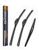 FAPIUO Replacement for Honda Element 20032009Nissan Cube 20092014 Silent Wipers Front and Rear Windshield Wipers 202012 Full Blade Set 3 Pack