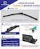 Dodomes 2 Wiper Blades OEM Quality Replacement For GMC Terrain Chevy Equinox 20102017 Ford Kuga MK1 20082012 Original Equipment Wipers Factory 2417 Set of 2 Top Lock 19mm