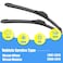 Gavimnal 2817 Silicone Wiper Blades Replacement For Nissan Altima 20072015Maxima 20092014AllSeason Front Windshield Wiper BladesSet of 2