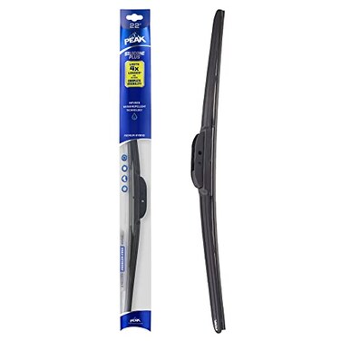 PEAK Silicone Plus 22 AllWeather Hybrid Windshield Wiper Blade Premium Replacement Front Windshield Wiper Blade with Universal Connector Pack of 1